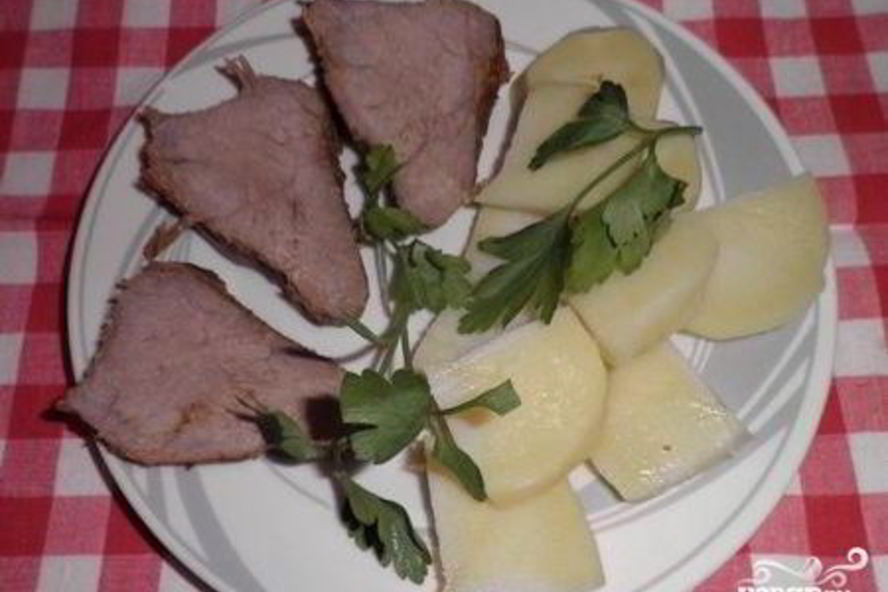 Рецепт запеченной телятины в рукаве