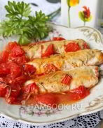 Запеченые куриные мититеи с розмарином и томатами