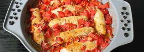 запеченые куриные мититеи с розмарином и томатами. Шаг 9