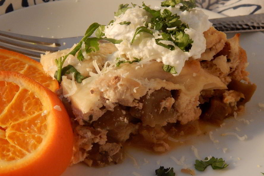 Рецепт баклажанов запеченных с курицей