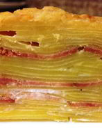 Гратен картофельный с беконом