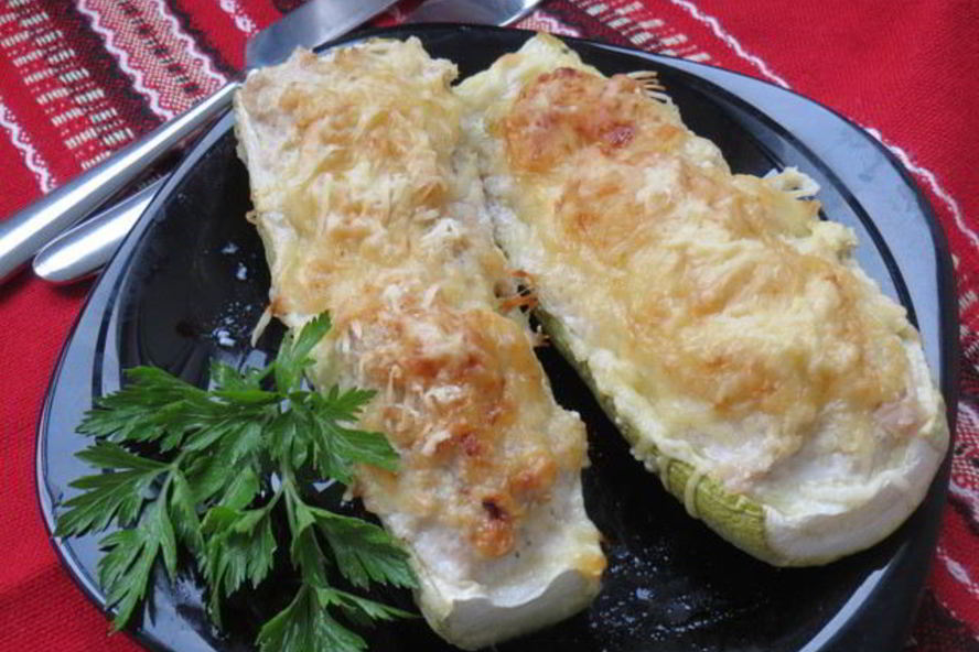 Рецепт кабачков с мясной начинкой запеченные в духовке