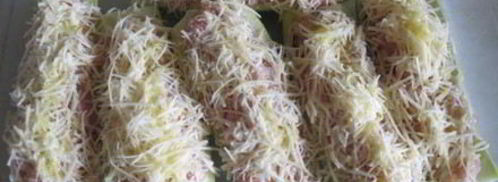 кабачки с мясной начинкой запеченные в духовке. Шаг 8