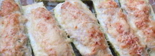 кабачки с мясной начинкой запеченные в духовке. Шаг 10