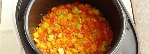 кабачки с рисом в мультиварке. Шаг 13
