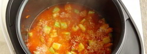 кабачки с рисом в мультиварке. Шаг 11