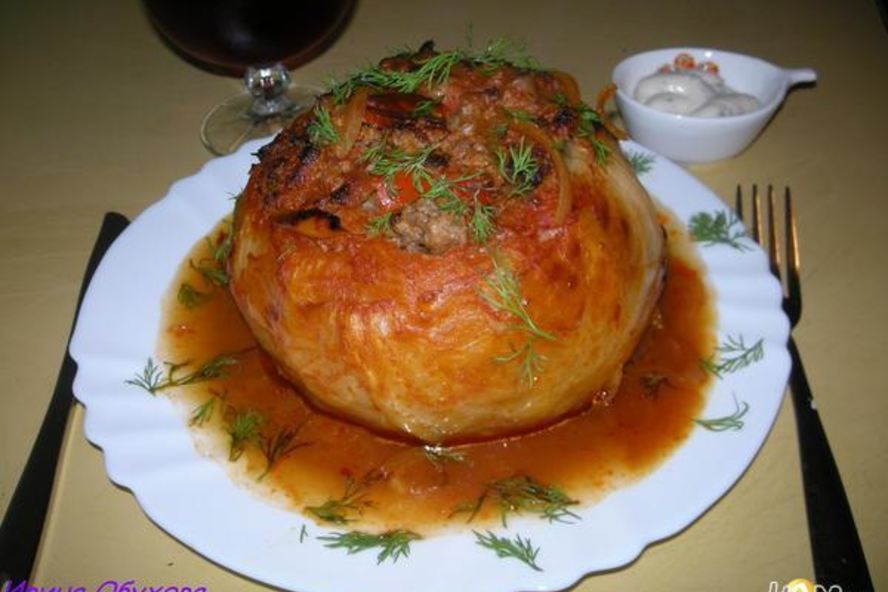 Рецепт капусты фаршированной