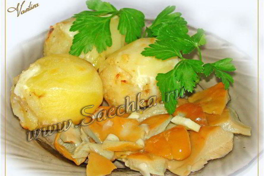 Рецепт картофеля, фаршированного луком