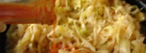 картофель с тушеной капустой и баклажанами. Шаг 22