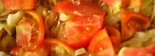 картофель с тушеной капустой и баклажанами. Шаг 25