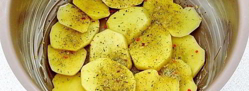 картофель, запеченный с лисичками в мультиварке. Шаг 13