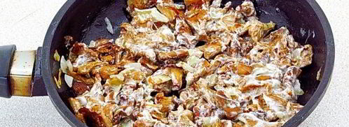 картофель, запеченный с лисичками в мультиварке. Шаг 10