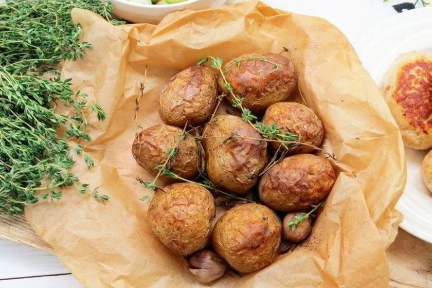 Рецепт картофеля, запеченного в пергаменте