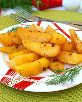 Картошка запеченная в соевом соусе