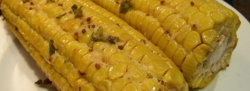 кукуруза, запеченная с соусом из хрена и горчицы. Шаг 5