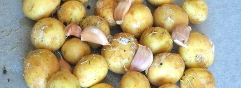 молодая картошка запеченная в пергаменте. Шаг 3