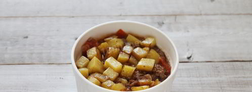 мусака с фаршем и картофелем. Шаг 8