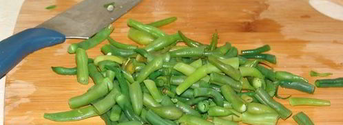 спаржевая фасоль с грибами. Шаг 6