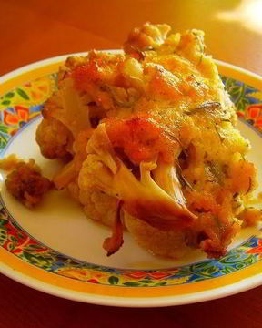 Цветная капуста с творогом