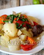 Тушеные овощи с мясом