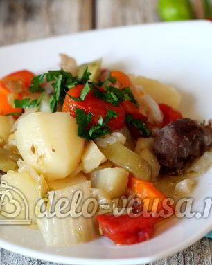 Тушеные овощи с мясом
