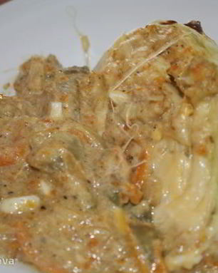 Запеченная молодая капуста