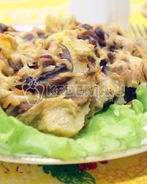 Запеченный картофель с грибами под сыром