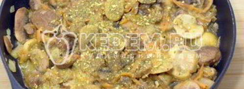 запеченный картофель с грибами под сыром. Шаг 8