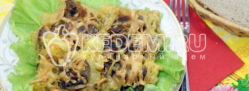 запеченный картофель с грибами под сыром. Шаг 12