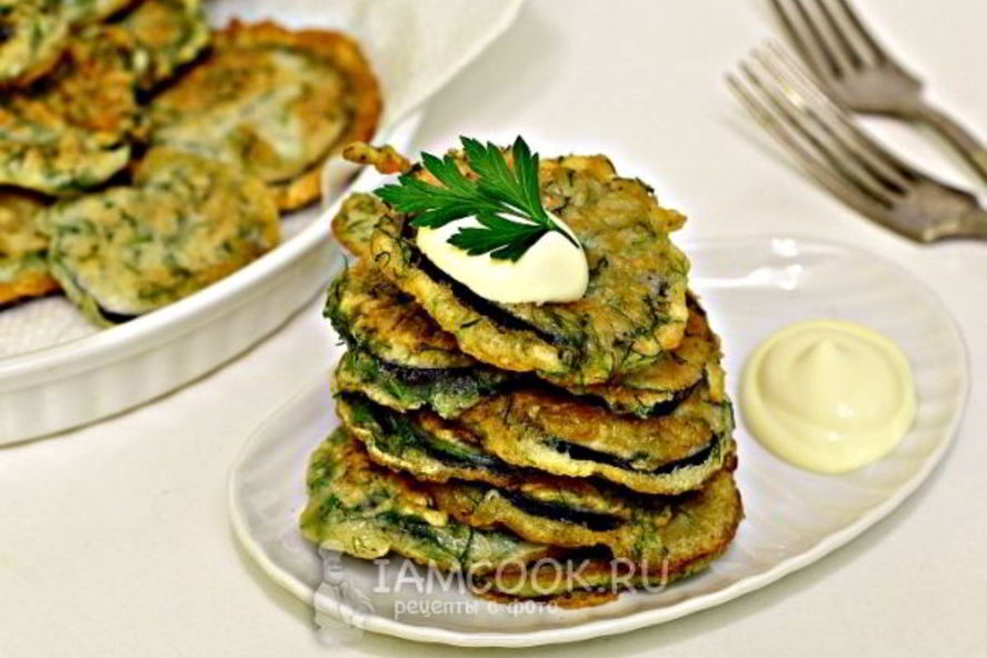 Рецепт жареных баклажанов в кляре