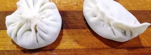 гедза с паштетом из тунца и куриной печенью. Шаг 12