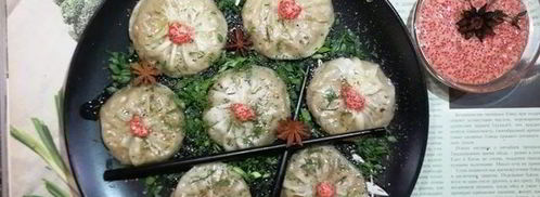 гедза с паштетом из тунца и куриной печенью. Шаг 18