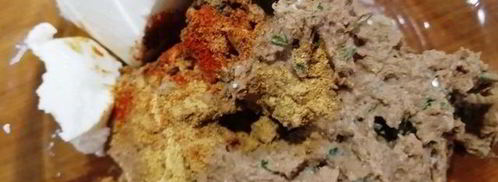 гедза с паштетом из тунца и куриной печенью. Шаг 6