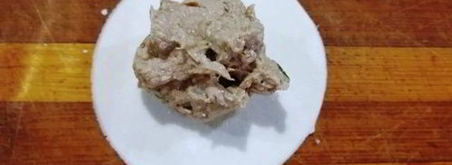 гедза с паштетом из тунца и куриной печенью. Шаг 11