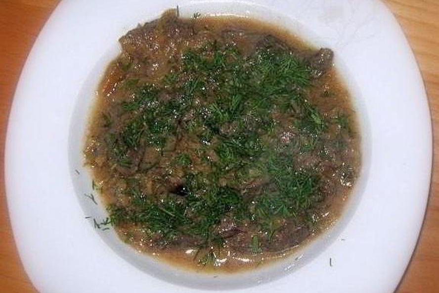 Рецепт говяжьей печени по-строгановски