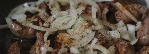 говяжья печень под сыром. Шаг 5