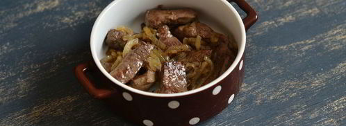 говяжья печень под сыром. Шаг 7