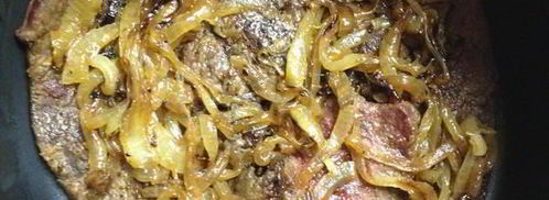 говяжья печень в сметане. Шаг 4