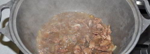 греча с куриной печенью. Шаг 7