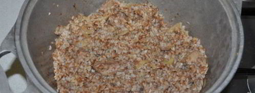 греча с куриной печенью. Шаг 9