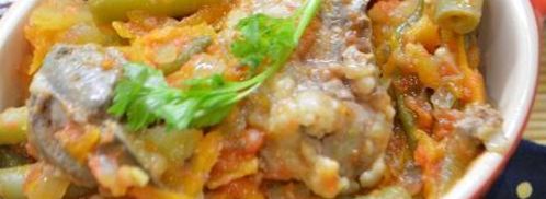 куриная печень с овощами в кисло-сладком соусе. Шаг 11