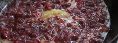 куриная печень с вишневым соусом. Шаг 4