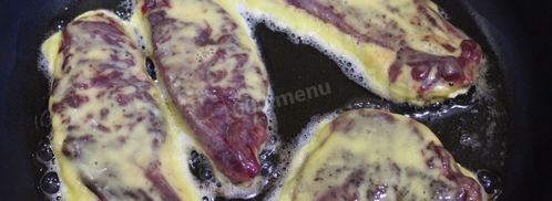 отбивные из печени в кляре. Шаг 5