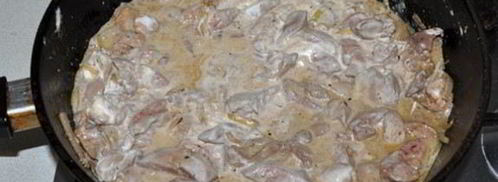 печень куриная в сметане. Шаг 6