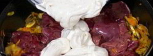 печень куриная жареная с подливкой. Шаг 7