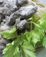 Печень по-строгоновски