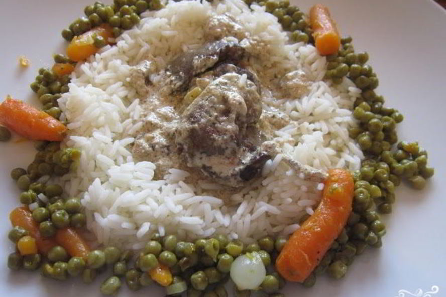 Рецепт печени под соусом