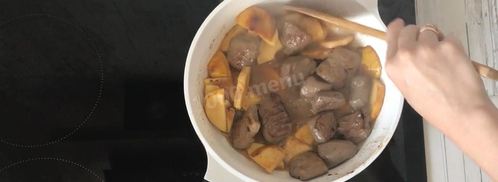 печень с айвой под апельсиновым соусом. Шаг 10