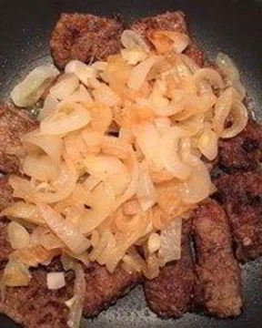 Печень с луком