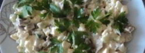 печень с вешенками. Шаг 5